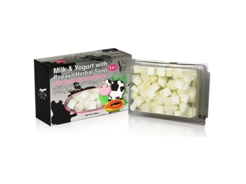 Yc herbal soap milk & yogurt with papaya 100mg