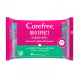 Carefree duo effect intimate wipes - green tea and aloe vera - 20 wipes