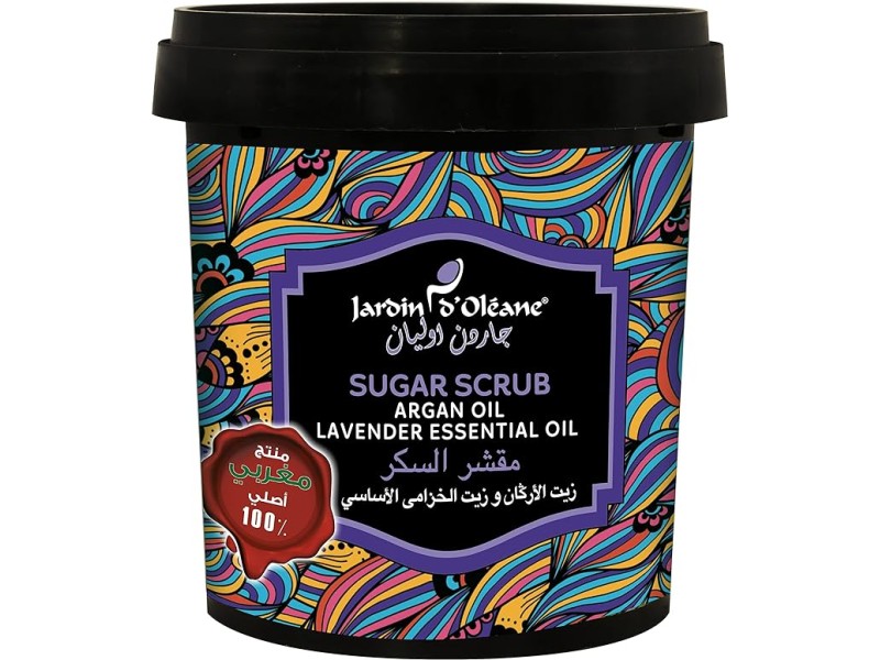 Jardin oleane sugar scrub argan oil and lavender essential oil - 600g Jardin oleane sugar scrub argan oil and lavender essential oil - 600g