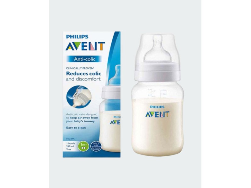 Philips avent anti colic feeding bottle 260ml x1 (scf813-61)