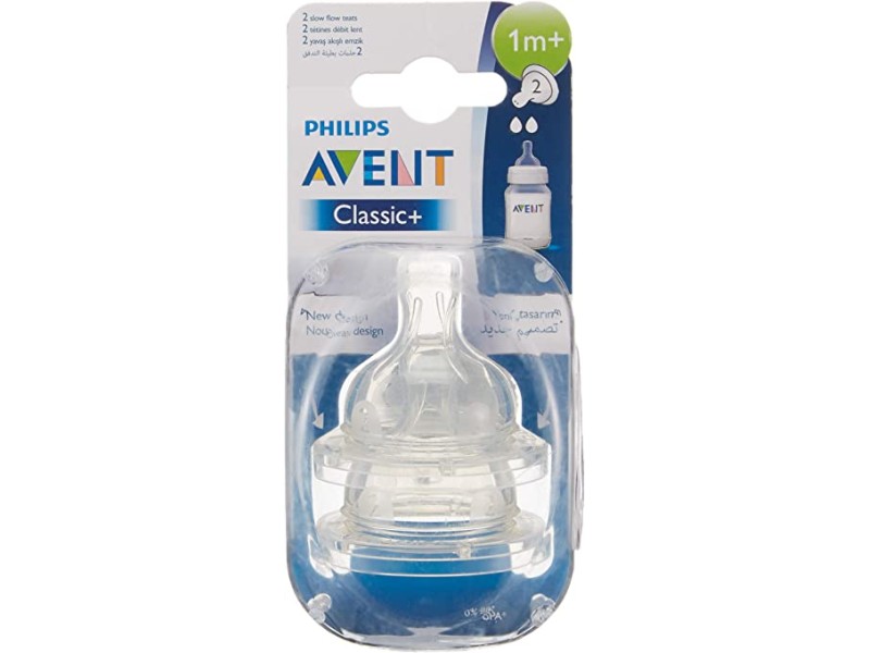 Philips avent classic classic plus teats 2 hole x2 (scf632-27)