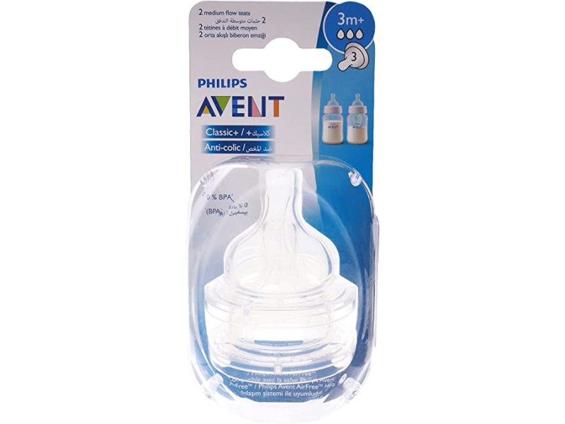 Philips avent classic plus teats 633-27 hole x2