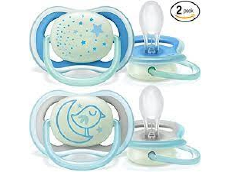 Philips avent sthr sil 6-18m ultra air night x 2 boy (scf376-21)