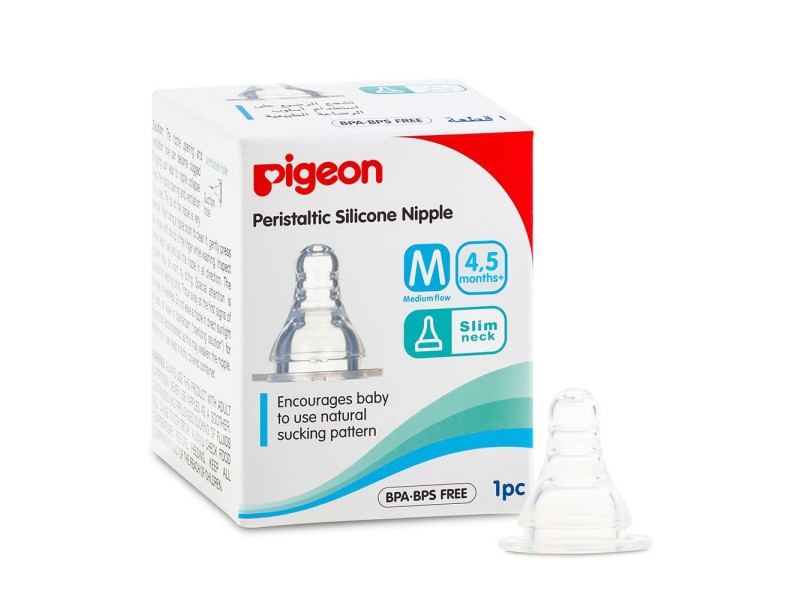 Pigeon silicone nipple s type l 1pc-box