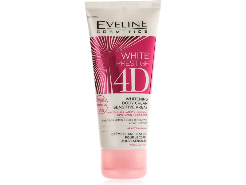 Eveline white prestige 4d whitening body cream sensitive areas - 100ml