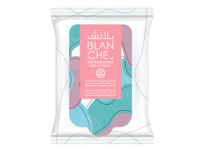 Blanche makeup cleansing wipes with rose water extract Blanche makeup cleansing wipes with rose water extract