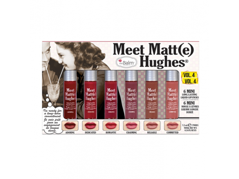 Thebalm meet matte hughes set of 6 mini lipsticks - vol.4