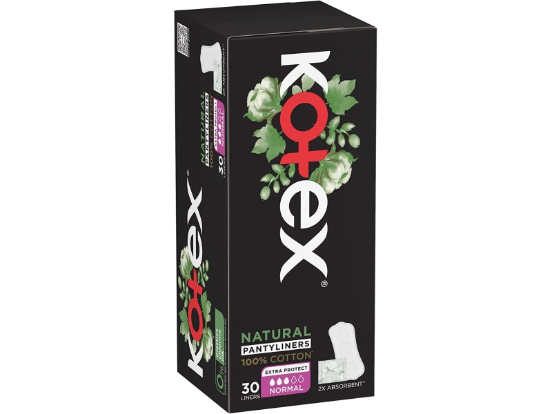 Kotex liners cotton normal 30line