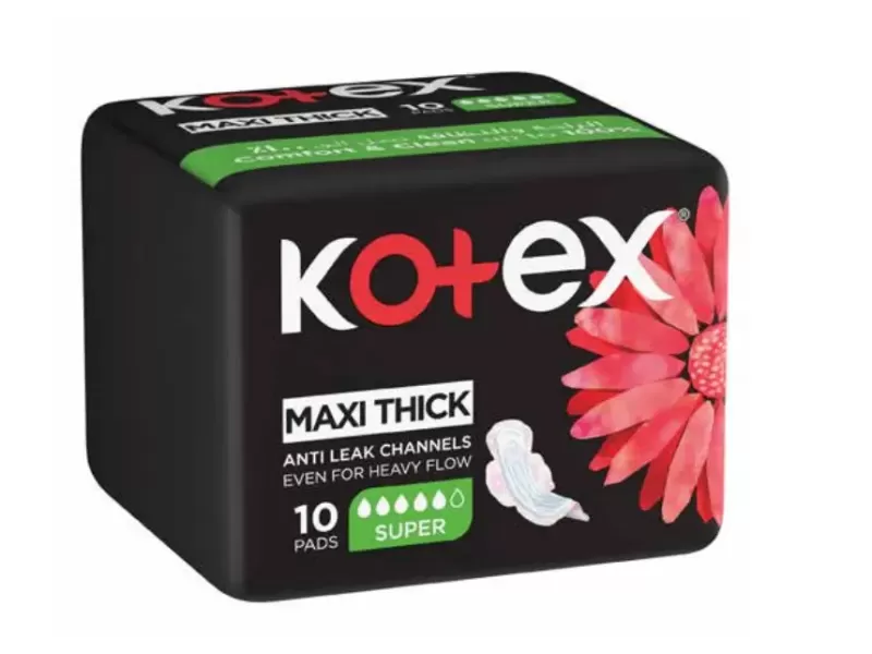 Kotex maxi super wings 10pads