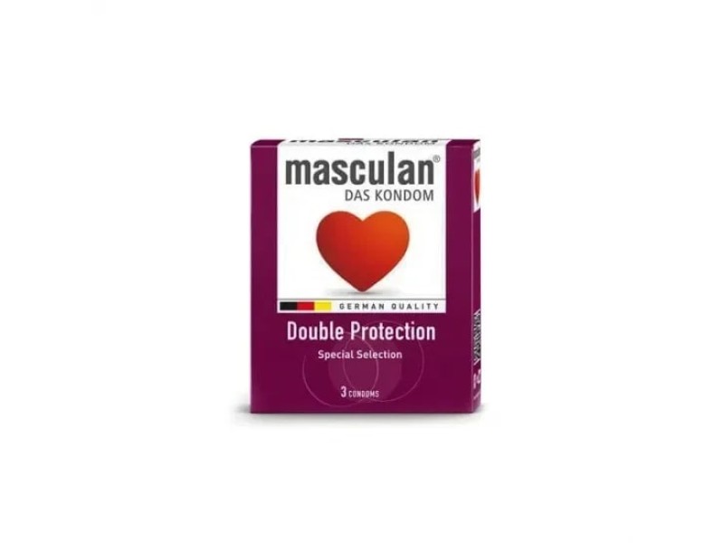 Masculan condom double protection 3pcs