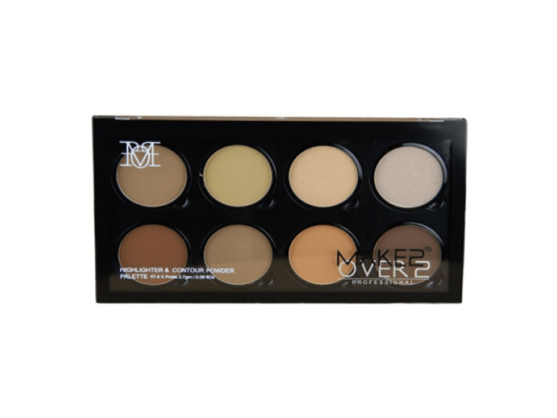 Make over 22 highlighter & contour powder palette - light Make over 22 highlighter & contour powder palette - light