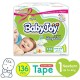 Babyjoy diapers no1new born box 136 pads