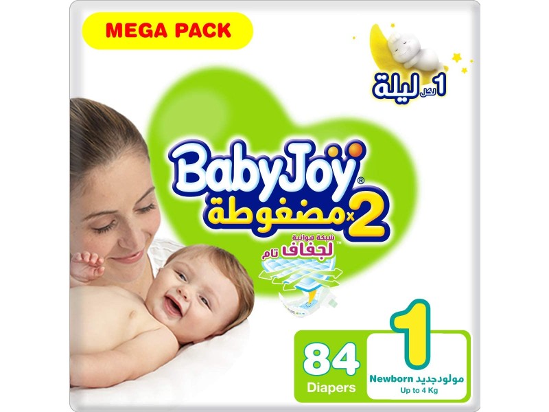 Babyjoy diapers no1 newborn 84 mega