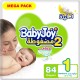 Babyjoy diapers no1 newborn 84 mega