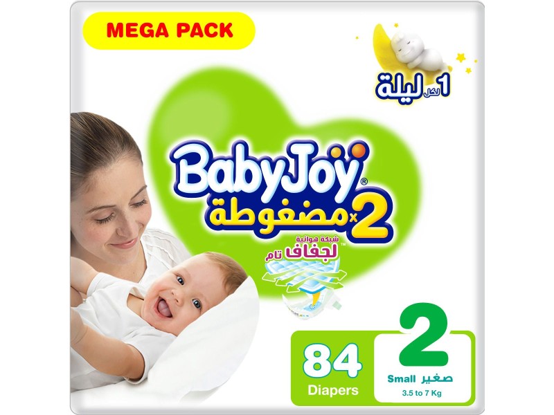 Babyjoy diapers no2 small mega 84 pads