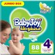 BABYJOY DIAPERS NO4+ LARGE PLUS BOX 88 PADS