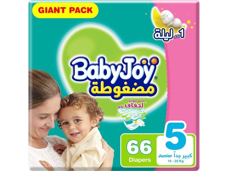 Babyjoy diapers no5 junior giant 66 pads