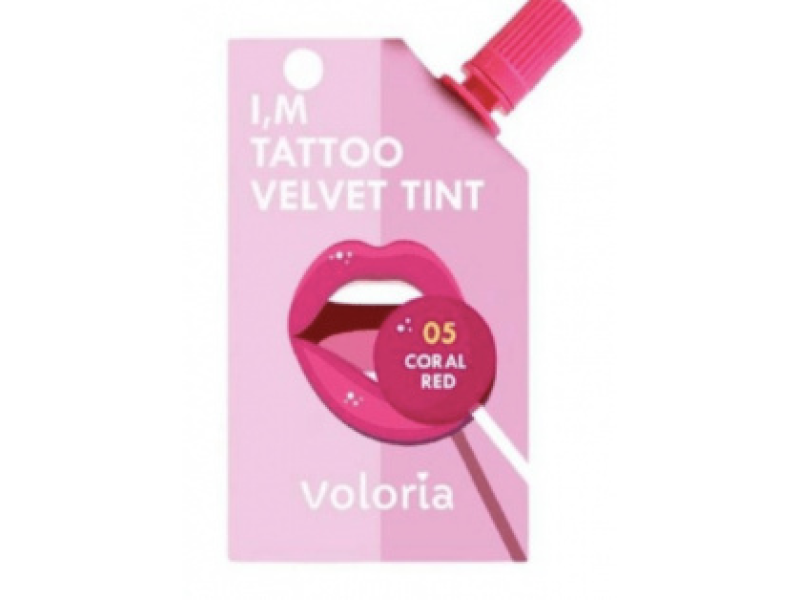 Voloria im tattoo velvet tint- 05 coral red Voloria im tattoo velvet tint- 05 coral red