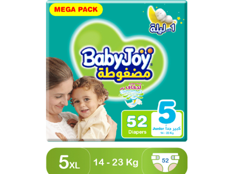 Babyjoy diapers no5 junior mega 52 pads