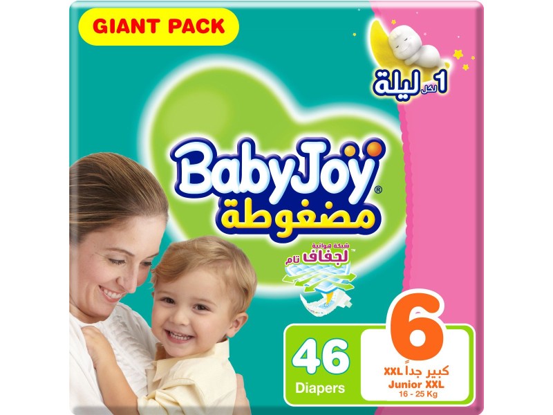 Babyjoy diapers no6 xxl giant 46 pads