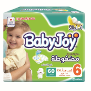 بيبي جوي  حفاضات أطفال جامبو رقم 6 60 حبة