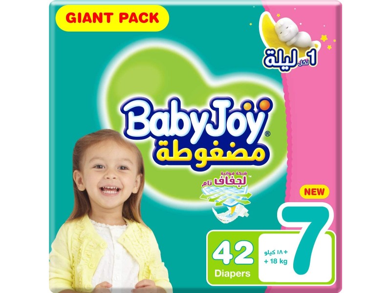 Babyjoy diapers no7 xxxl giant 42 pads