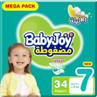 BABYJOY DIAPERS NO7 MEGA XXXL 34 PADS