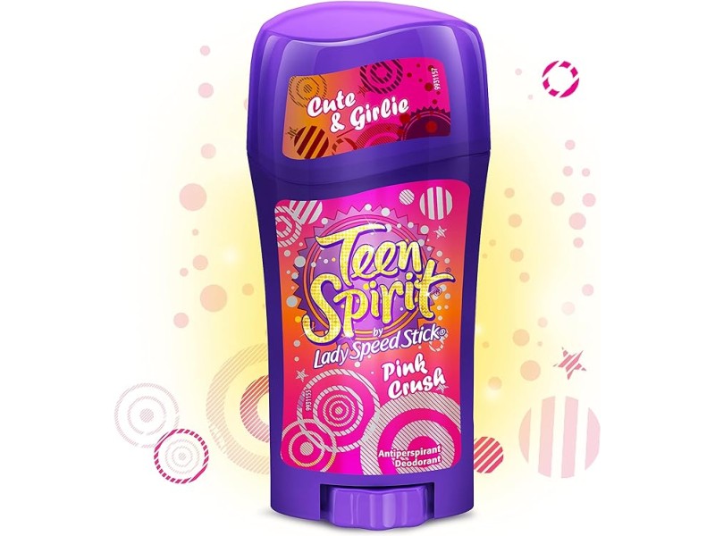 Lady speed stick teen spirit pink crush antiperspirant deodorant - 65g Lady speed stick teen spirit pink crush antiperspirant deodorant - 65g