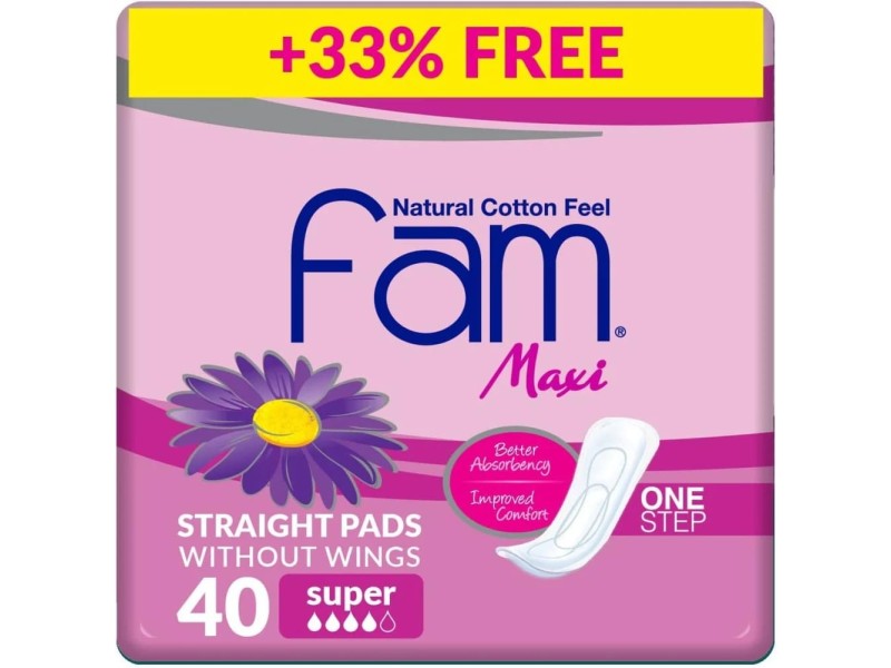 Fam 33%off maxi 30+10 pads