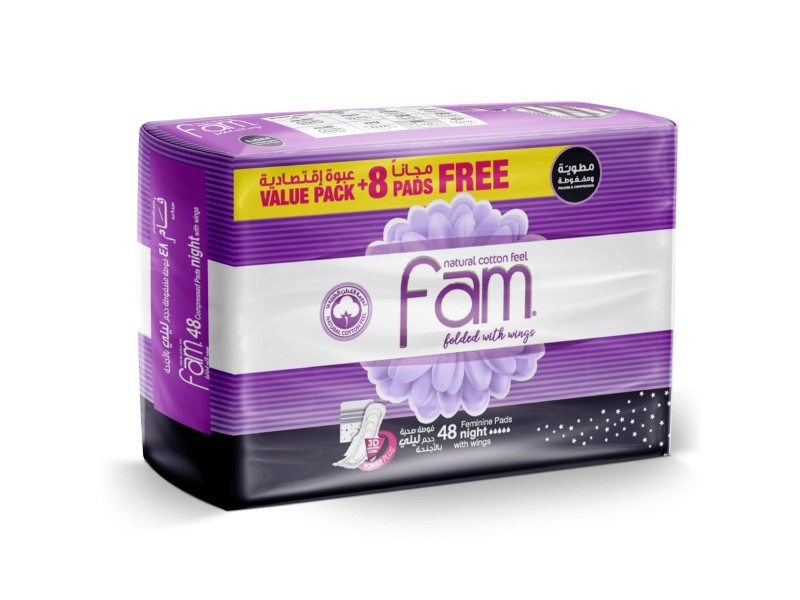 Fam night maxi wings 48 pads