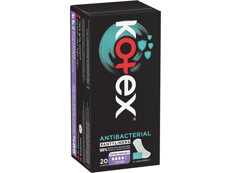 Kotex liner panty long 20 pads