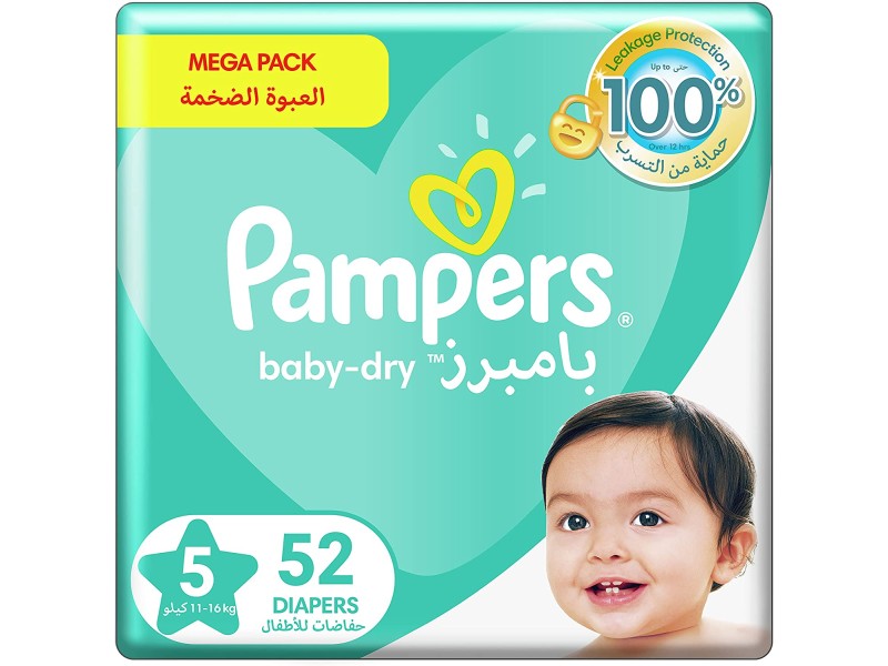 Pampers diapers no5 junior 52 pads