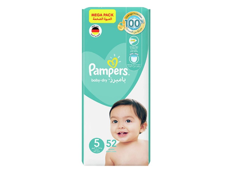 Pampers diapers no5 junior 52 pads