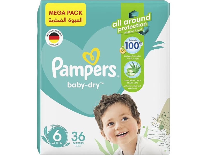 Pampers diapers no6 jumbo 36 pads