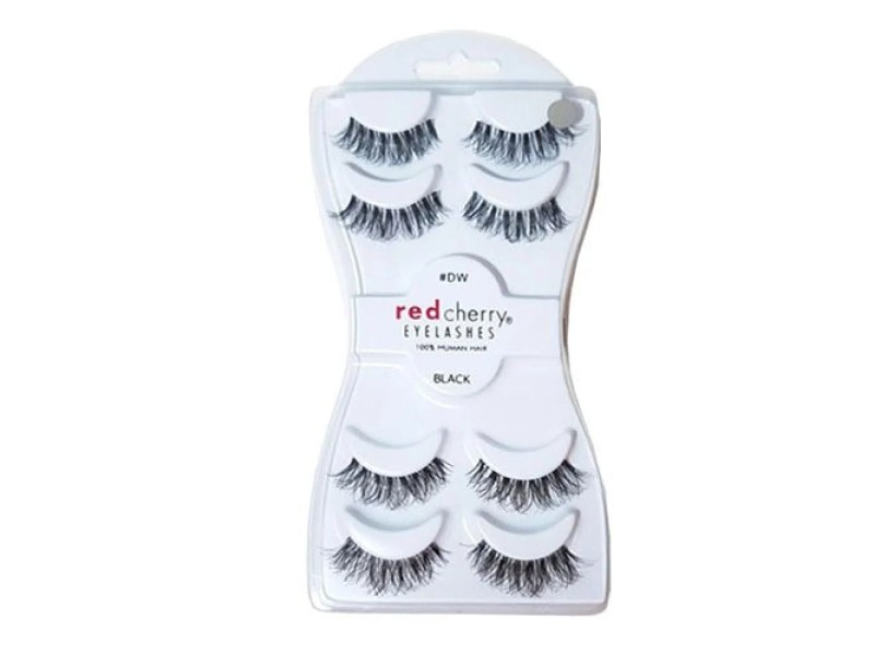 Red cherry eyelashes black dw