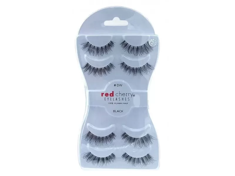 Red cherry eyelashes black dw