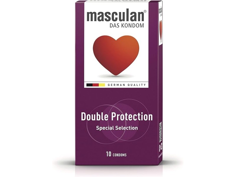 Masculan condoms 10 pack double protection