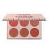 Make over 22 nude cheek 6 colour palette blush m3202