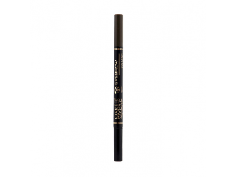 Make over 22 2-in-1 eyebrow and eyeliner pen medium brown ey004