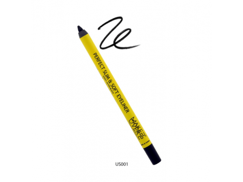 Make over 22 perfect slim & soft eyeliner waterproof ultra black us001