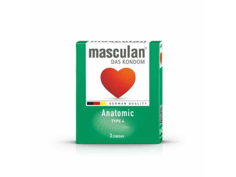 Masculan anatomic condoms 3pcs