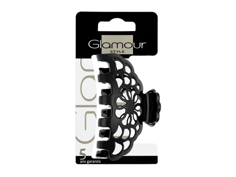 Glamour hair claw med size black 414307