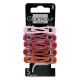 Glamour hair snap clips mis brown 10 00310 a