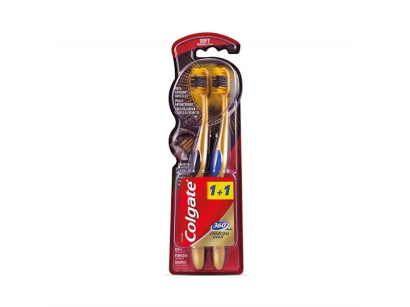 Colgate t/b charcoal gold 1+1 free