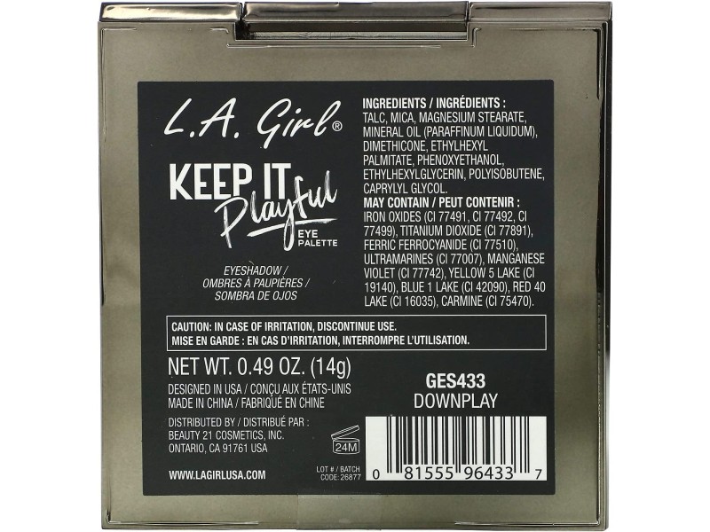 L.a. girl eyeshadow keep it playful palette ges433