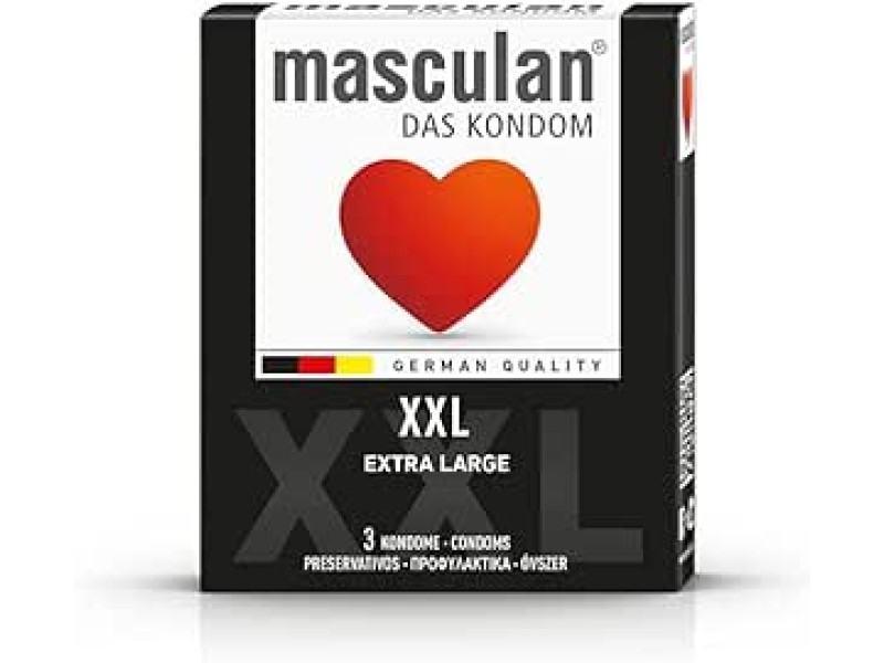 Masculan large size xxl condoms 3 pieces