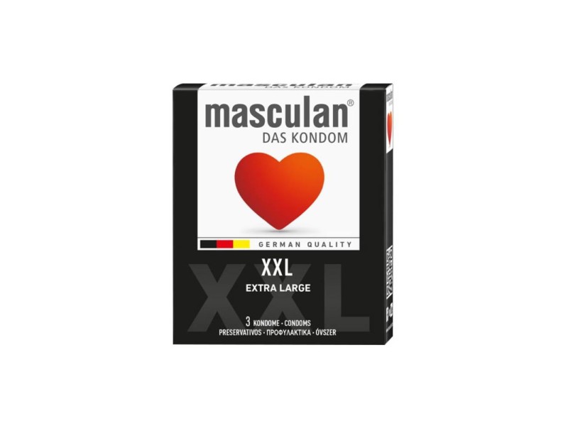 Masculan large size xxl condoms 3 pieces