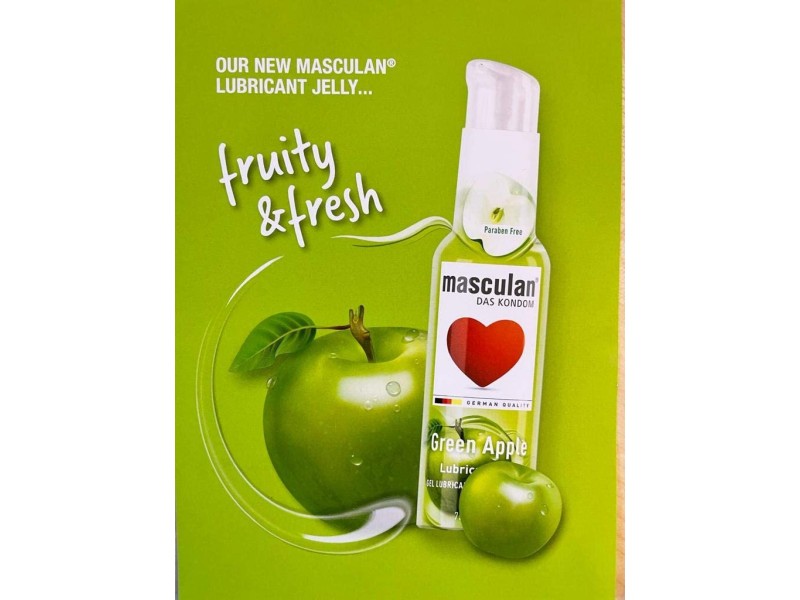 Masculan lubricant gel green apple 75ml