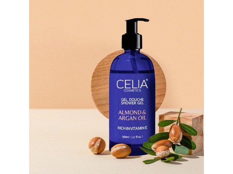 Celia shower gel with argan and sweet almond oil 500ml