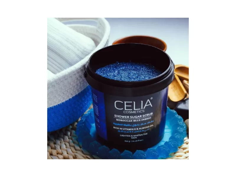 Celia body sugar scrub moroccan indigo 600g
